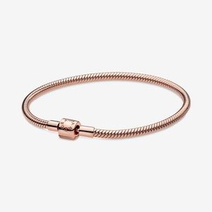 Pandora Rose Barrel Clasp Snake Chain Bracelet